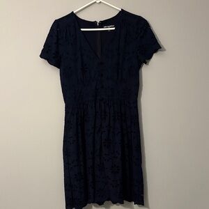 Karl Lagerfeld Navy Floral Mini Dress